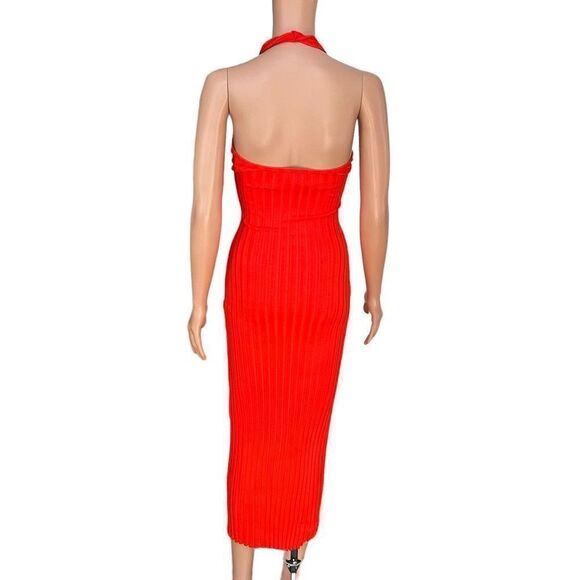 Simon Miller Janga Halter-Style ribbed bodycon stretch Midi Dress size XS NWOT - Picture 7 of 11